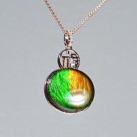 18k Ammolite Gourd Pendant #2080