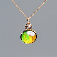 18k Ammolite Gourd Pendant #2080