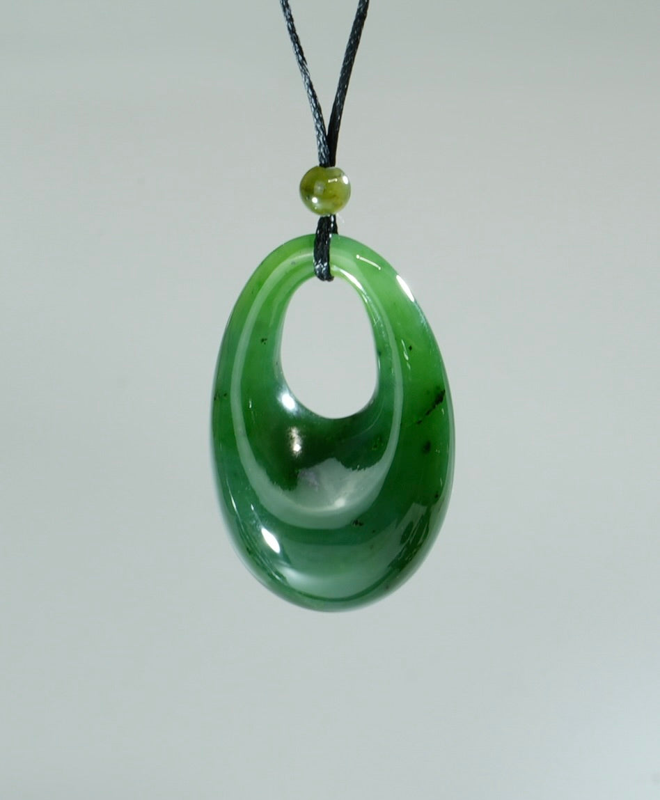 MUYU SHAPE JADE PENDANT #1089