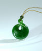 Canadian Jade Twist Pendant Necklace #1112