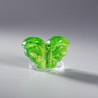 CARVED JADE BUTTERFLY BEAD #2038