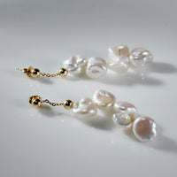 18K FRESHWATER PEARL EARRINGS #2023