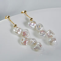 18K FRESHWATER PEARL EARRINGS #2023