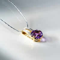 18K AMETHYST PENDANT #2049