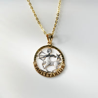 10k Gold Sagittarius Pendant #2202