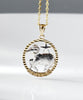 10k Gold Aries Pendant #2201