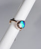 18k Ammolite Diamond Ring #2095