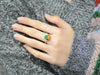 18k Ammolite Diamond Ring #2095