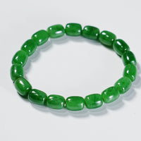 NO.7 Old Mine Siberian Jade Beaded Bracelet #2115