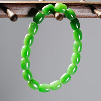 NO.7 Old Mine Siberian Jade Beaded Bracelet #2115