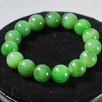 14mm Chatoyant Siberian Jade beaded Bracelet #2114