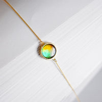 14K Ammolite Bracelet  #2124