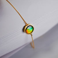 14K Ammolite Bracelet  #2124