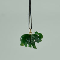 ELEPHANT PENDANT WITH BEAD  #1128