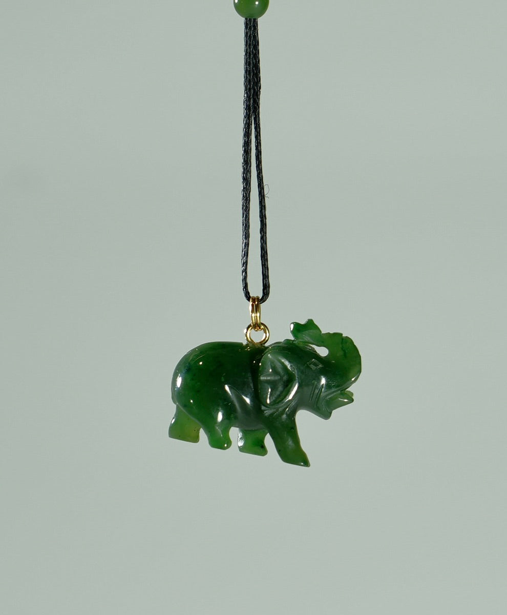 ELEPHANT PENDANT WITH BEAD  #1128