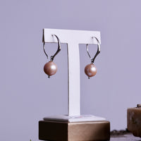 EDISON PINK PEARL EARRINGS #2275