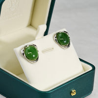 CANADIAN JADE CLASSIC EARRINGS #1077