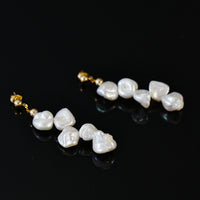 18K FRESHWATER PEARL EARRINGS #2023