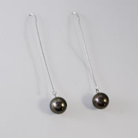 Tahitian Saltwater Cultured Pearl Earrings #1951