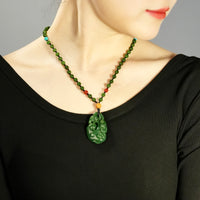 Canadian Jade Ruyi Pendant Necklace #1405