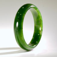 A CANADIAN JADE BANGLE 60MM  #158