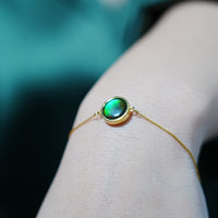 14K Ammolite Bracelet  #2124