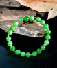 14k 8mm Polar Jade Beaded Bracelet #2586