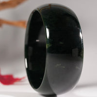 Wide Band Jade Bangle 56.6mm #2635