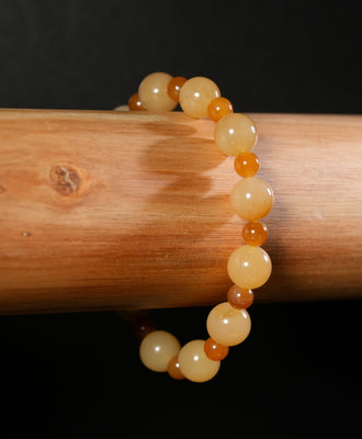 10mm Siberian Brown Jade Bracelet #2766