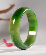 No.7 Old Mind Siberian Jade Bangle 58mm #2637