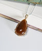 18k Sugar Jade Waterdrop Pendant #2061