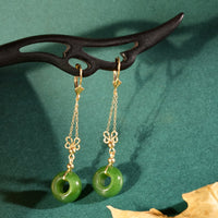 Eternal Grace Jade Butterfly Earrings #2471