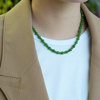 16.5" Polar Jade Beaded Necklace #2643