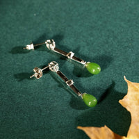 Water-drop Jade Earrings #1073