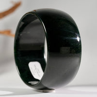 Wide Band Jade Bangle 58mm #2638