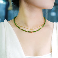 POLAR JADE GRADE AAA JADE BEADED NECKLACE #2232