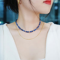 14k Sapphire Necklace #2237