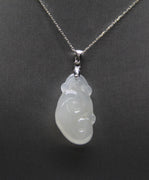 White Hetian Kunlun Jade Ruyi Pendant #238