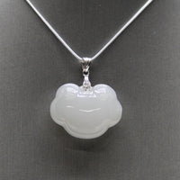 Yanzi Hetian Jade Ruyi Pendant 烟紫玉 #239