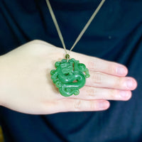 Canadian Jade Dragon Necklace #1150