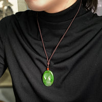 Canadian Jade Rabbit Pendant Necklace #2056