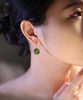 PI STYLE JADE EARRINGS #1078