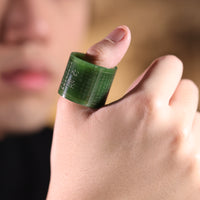 Jade Thumb Ring  #1574