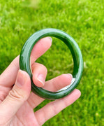 A CANADIAN JADE BANGLE 60MM #2344