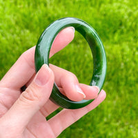 A CANADIAN JADE BANGLE 60MM #2344