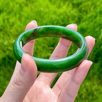 A CANADIAN JADE BANGLE 58MM #2375