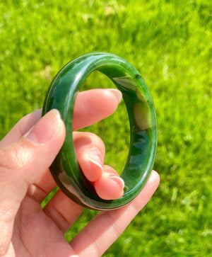 AA CANADIAN JADE BANGLE 57MM #2382