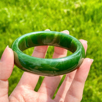 A CANADIAN JADE BANGLE 54MM #2371