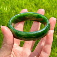 AA CANADIAN JADE BANGLE 55MM #2372