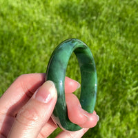 A CANADIAN JADE BANGLE 60MM #2486